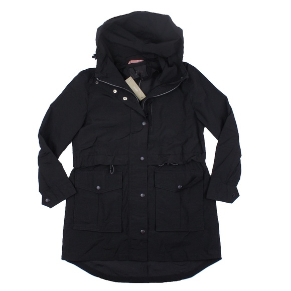 New JCREW Perfect Rain Jacket in Black - Picture 2 of 4
